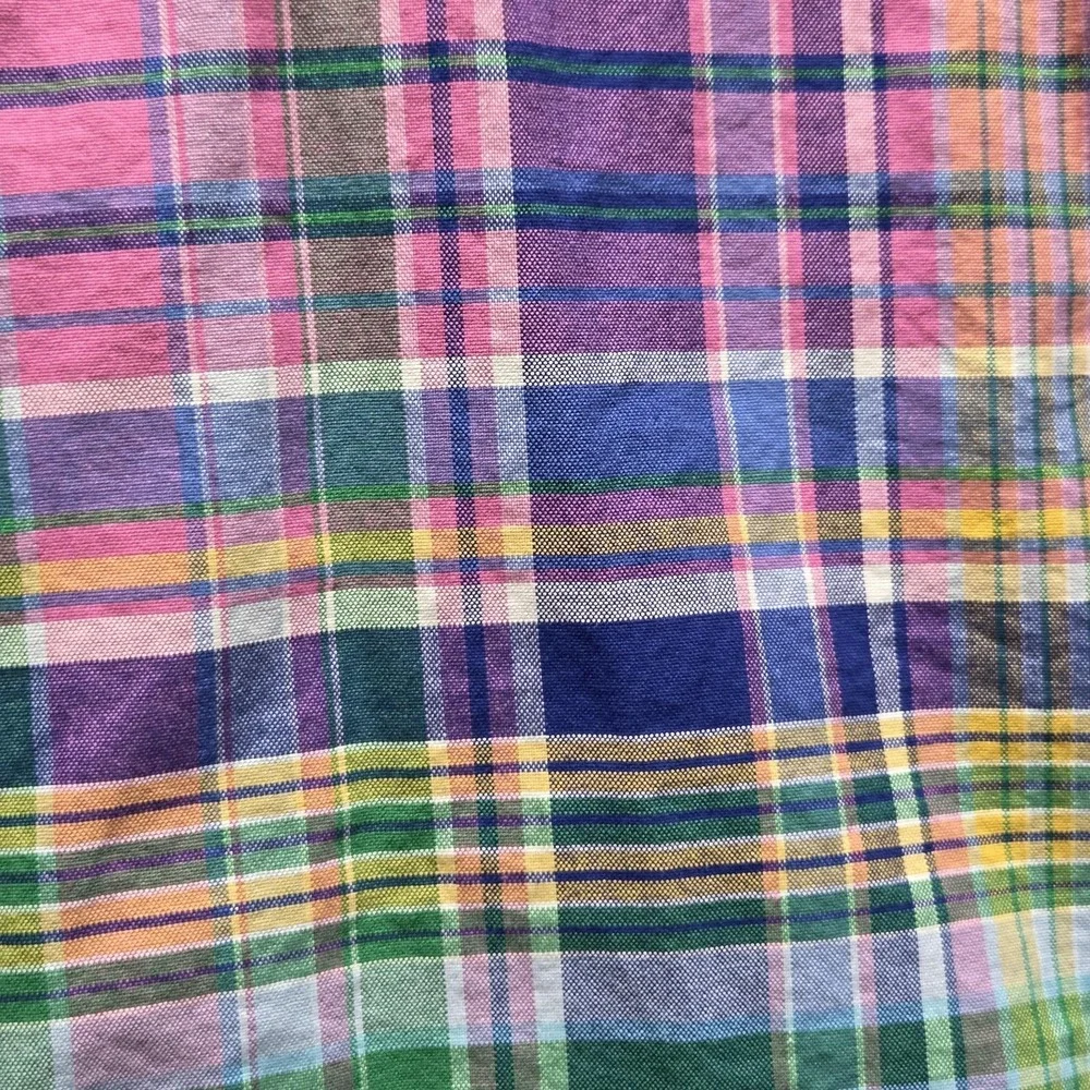 Polo Ralph Lauren Shirt Mens Big 3XLT Multicolor Plaid Long Sleeve Button-Down